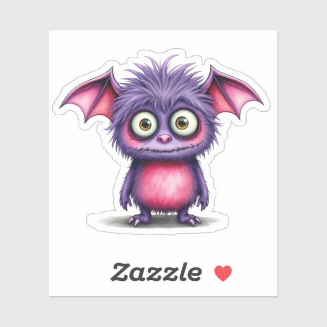 Cute little Purple and Pink Monster (Sheet)