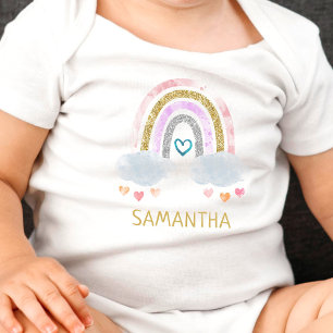 Cute Little Rainbow Baby Bodysuit