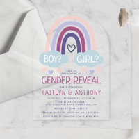 Cute Little Rainbow Gender Reveal Party