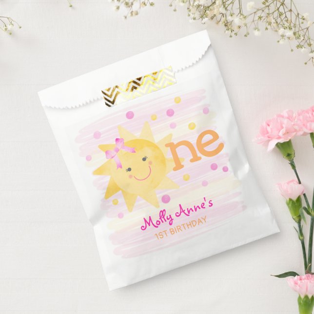 Cute Little Ray of Sunshine 1st Birthday Favour Bags (Sealed)