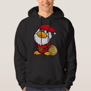 Cute little Santa Claus Duck for Christmas Hoodie