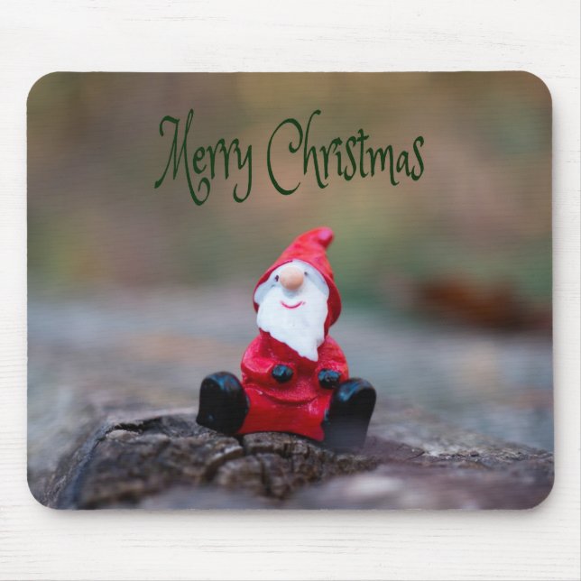 Cute Little Santa Clause Merry Christmas Mouse Pad (Front)