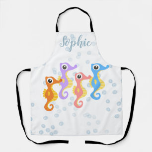 Cute Little Seahorses Apron