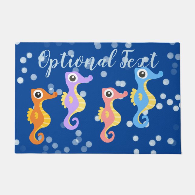 Cute Little Seahorses  Doormat (Front)