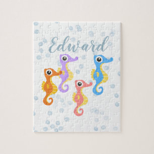 Cute Little Seahorses  Jigsaw Puzzle