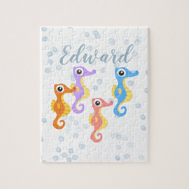 Cute Little Seahorses  Jigsaw Puzzle (Vertical)