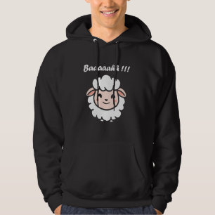 Cute Little Sheep quote simple animals Baaaaahh Sh Hoodie