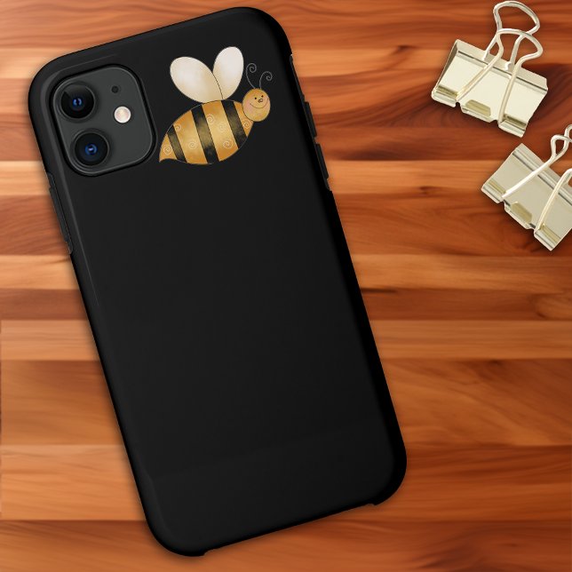 Cute Little Smiling Bee Whimsical Cartoon Case-Mate iPhone Case (Cute Little Smiling Bee Whimsical Cartoon Case-Mate iPhone Case)