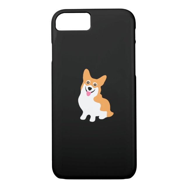 Cute Little Smiling Corgi Puppy Case-Mate iPhone Case (Back)