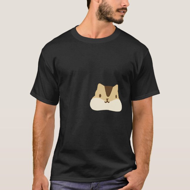 Cute Little Squirrel Chipmunk Face Graphic T-Shirt (Front)
