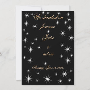 cute little stars invitation
