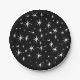 cute little stars paper plate