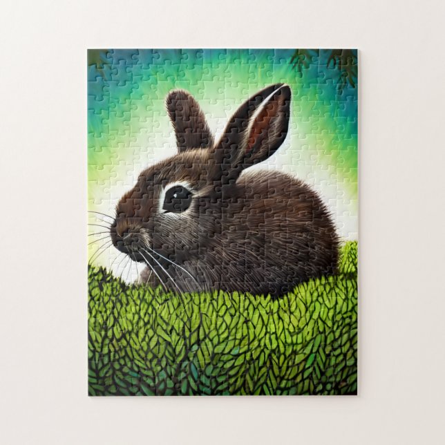 Cute Little Storybook Bunny Jigsaw Puzzle (Vertical)