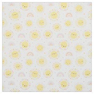 Cute Little Sunshines and Rainbows Fabric