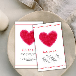 Cute Little Sweetheart Frame Books For Baby Shower Enclosure Card