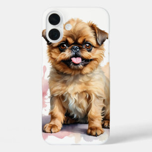 CUTE LITTLE TAN BRUSSELS GRIFFON DOG iPhone 16 PLUS CASE