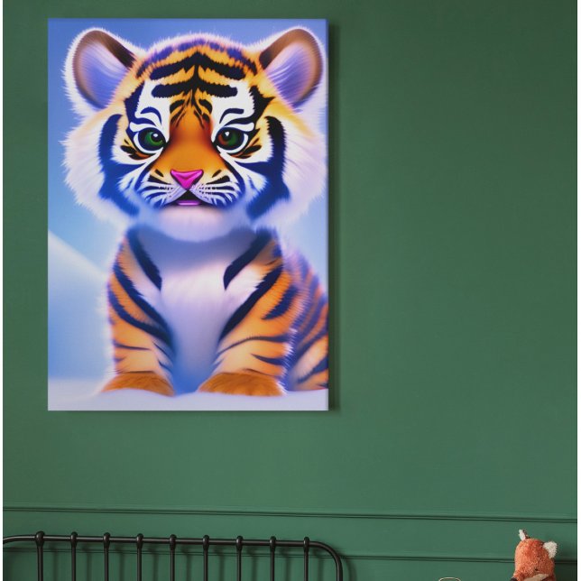 Cute Little Tiger Cub Poster (Creator Uploaded)