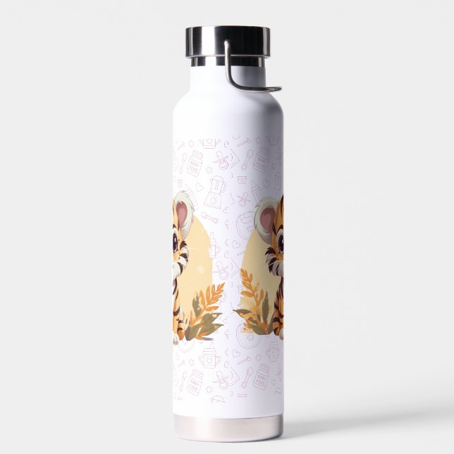 Cute little tiger cub water bottle (Left)