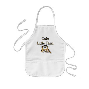 Cute Little Tiger Tshirts and Gifts Kids Apron