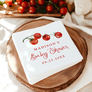 Cute Little Tomato Baby Shower Napkin