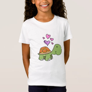 Cute Little Turtle with Love Heart  T-Shirt