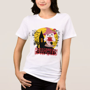 Cute Little Vampire Spooky Season Halloween Tee