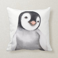 Cute Little Watercolor Penguin Custom