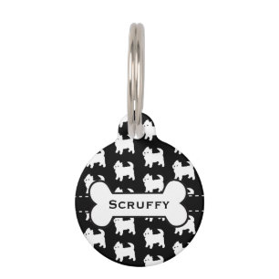 Cute Little Westie - West Highland White Terriers Pet Tag