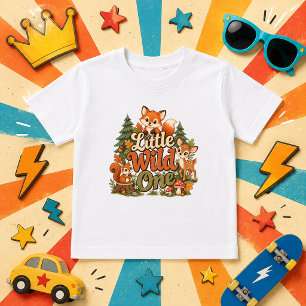 cute Little Wild One baby animal forest T-Shirt