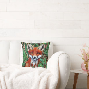 Cute Little wilderness Fox Cushion