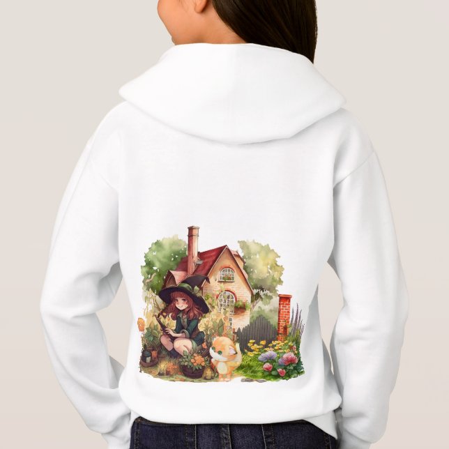 Cute Little Witch And Fox |  (Back)