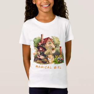 Cute Little Witch And Fox Magical Girl T-Shirt