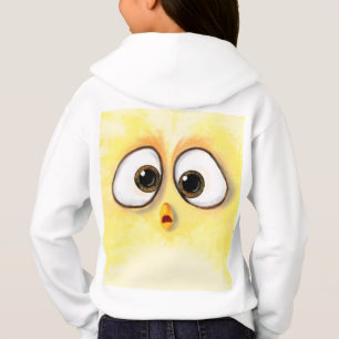 Cute Little Yellow Chicken Surprised Big Eyes Fun