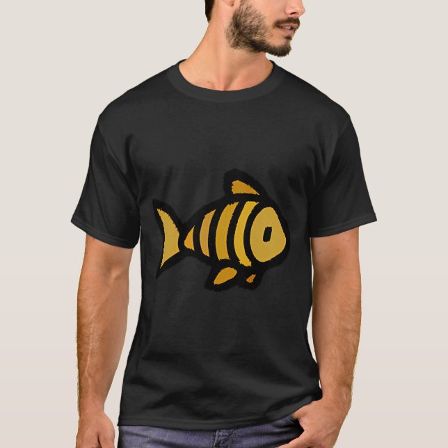 Cute Little Yellow Fish SMALL VERSION T-Shirt (Front)