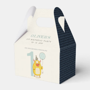 Cute Little Yellow Monster Any Age Birthday Favour Box
