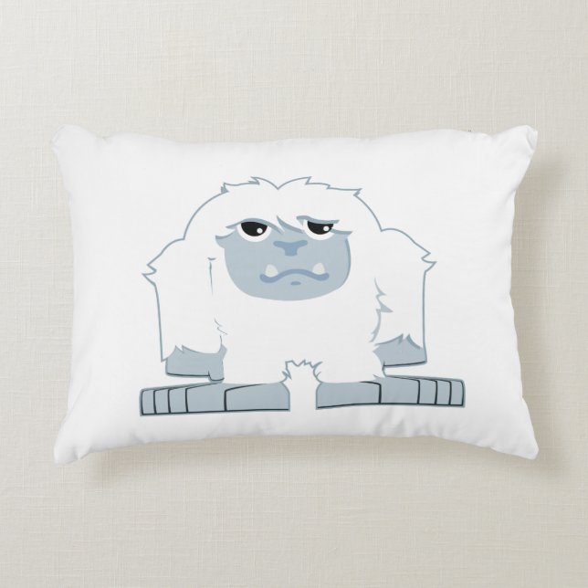 Cute Little Yeti Decorative Cushion (Front)