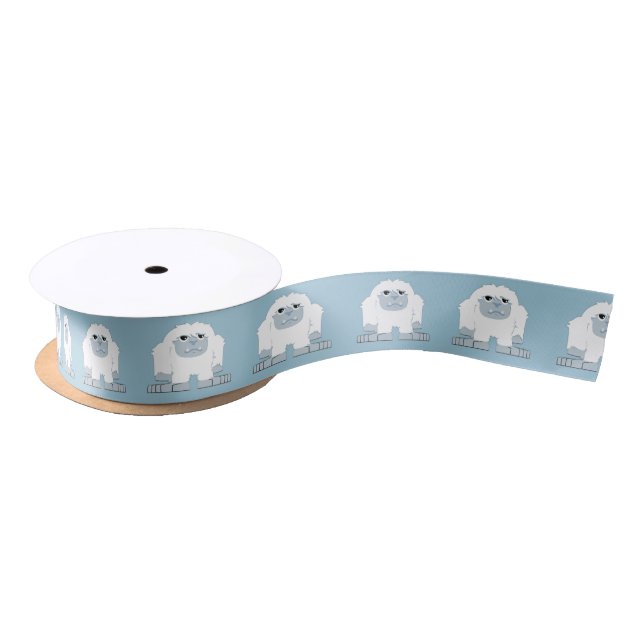 Cute Little Yeti Satin Ribbon (Spool)