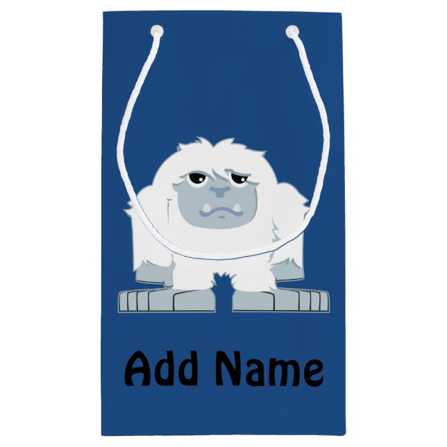 Cute little Yeti Small Gift Bag (Back)