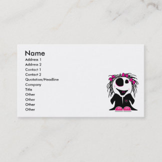 cute little zombie girly business card