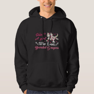 Cute Lizard Just A Girl Who Loves Bearded Dragons Hoodie