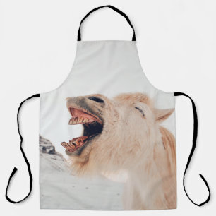 CUTE LLAMA ALPACA LAUGHING APRON