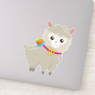 Cute Llama, Alpaca, Little Llama, Llama With Hat
