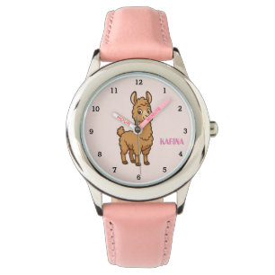 Cute Llama Animal Alpaca Girly Kids Watch