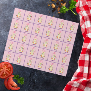 Cute Llama Animal Birthday Party Colourful Mexican Wrapping Paper