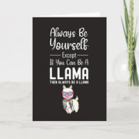 Cute Llama Cards Funny Humor Alpaca Animal