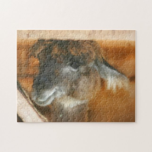 Cute Llama Face Farm Animal Art  Jigsaw Puzzle (Horizontal)