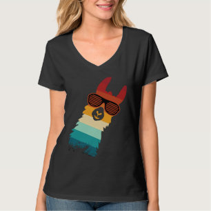 cute llama for llama and alpaca  retro T-Shirt