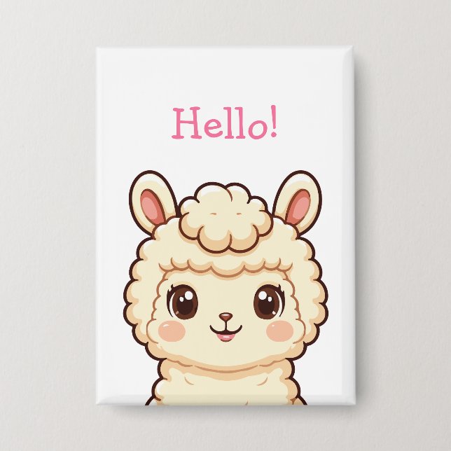 Cute llama illustration design (Front)