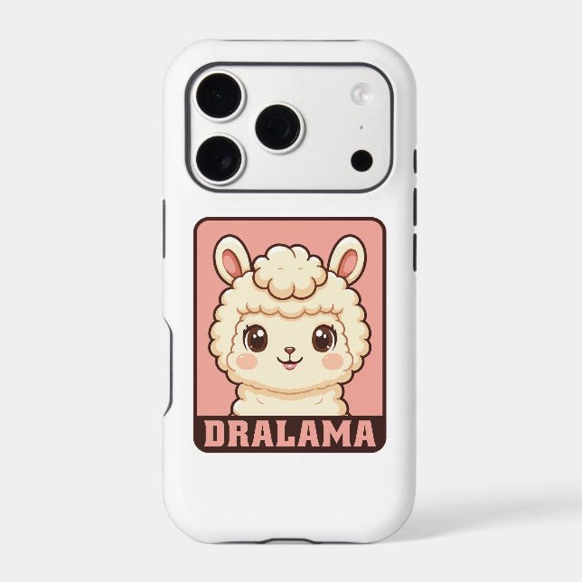Cute llama illustration design (Back)