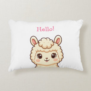Cute llama illustration design decorative cushion
